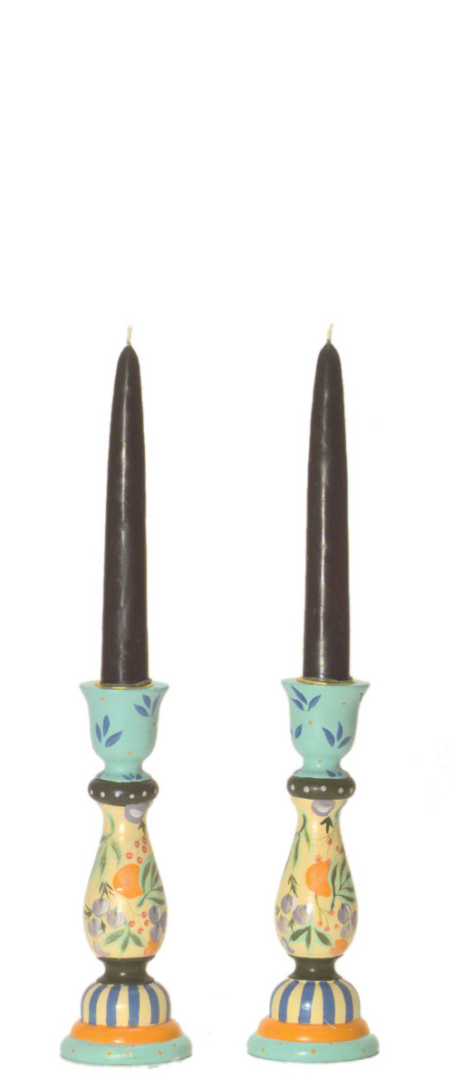 ORANGE/CHERRY CANDLESTCKS