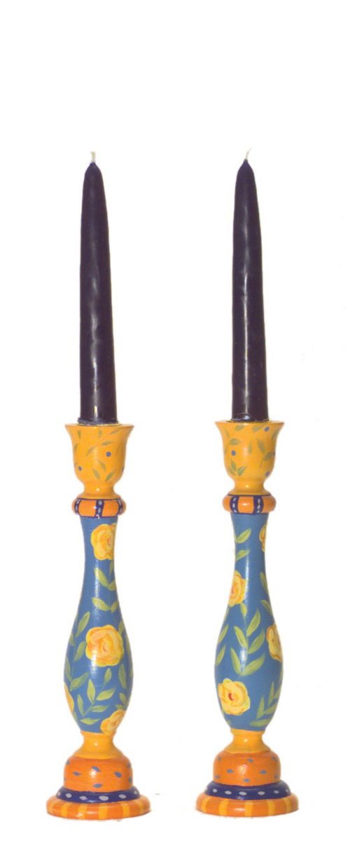 BLUE/ORANGE CANDLESTICKS