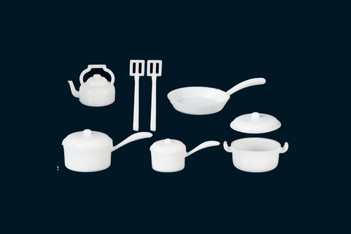 POT & PAN SET/WHITE/10p