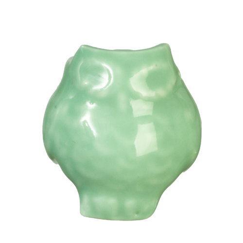 SM.GREEN CERAMIC OWL PLN
