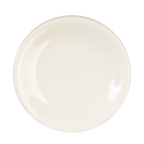 ROUND CERAMIC PLATE/WHIT