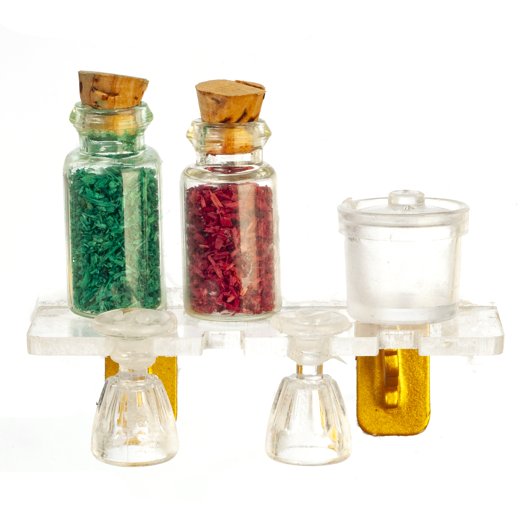 CLEAR KITCHEN SHELF W/ACC