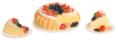 FRUIT CAKE W/2 DISHES