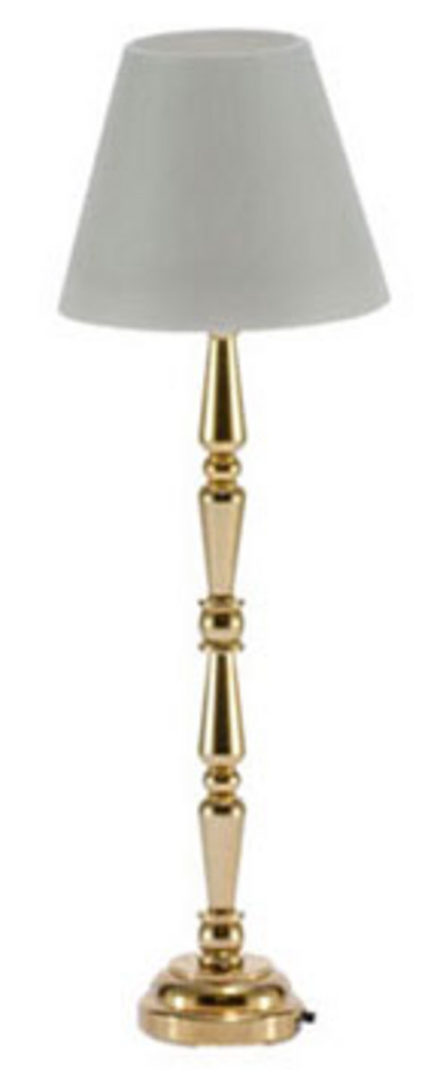 LED BRASS FLOOR LAMP/GOLD