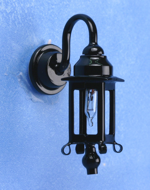BLACK COACH WALL LAMP/12V