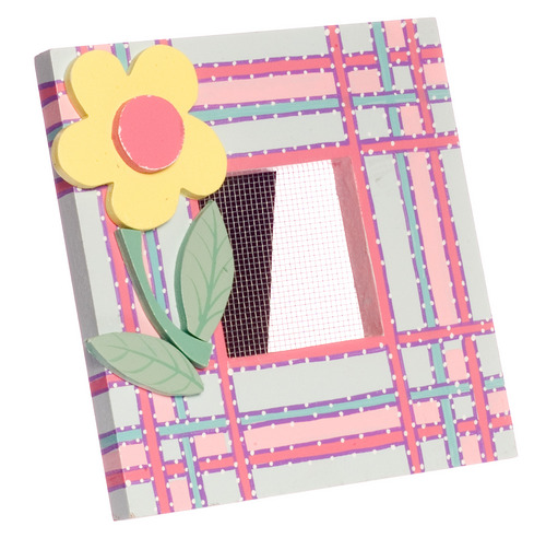 YELLOW PLAID EARRING FRAM