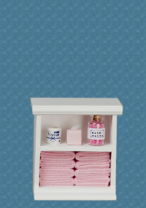 SMALL BATH CABINET/PINK