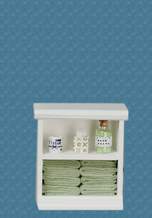 SMALL BATH CABINET/GREEN