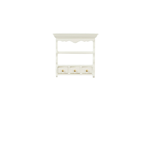 RS KITCH.SHELF W/DR/WHITE