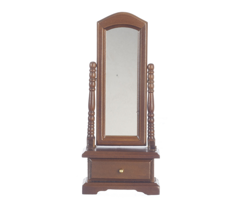 STANDING MIRROR/WALNUT