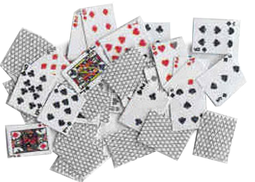 PLAYING CARDS/BLACK BACK