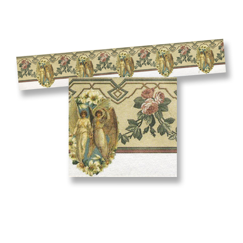 FLORAL WALLPAPER BORDER